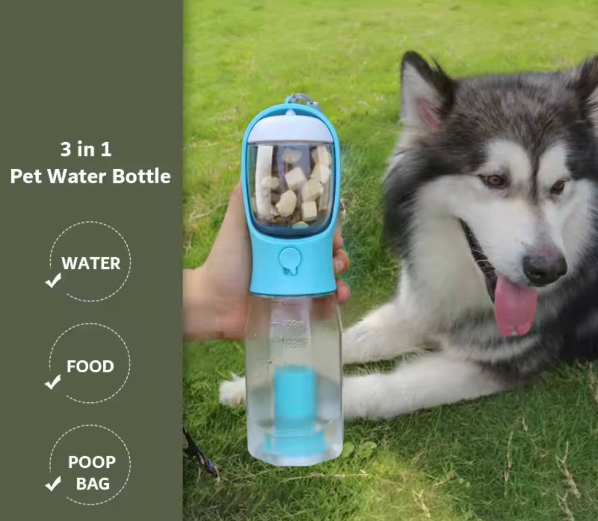 3-in-1 Dog Water Bottle